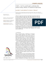 Sasfit: A Tool For Small-Angle Scattering Data Analysis Using A Library of Analytical Expressions