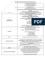 Pasola Buffet Lunch Dinner Menu 20 June 2024 Thursday