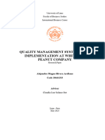 QMS Implementation Work in Whitley S Peanut - Alejandro Rivera