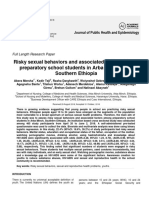 Risky Sexual Behaviors and Associated Factors Among Preparatory School Students in Arba Minch Town, Southern Ethiopia