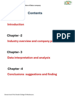 Chapter - 1: A Study On Annual Financial Position of Dabur Company