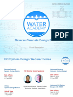 Reverse Osmosis Design Basics