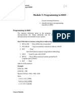 W6 Programming in 8085 Module 5