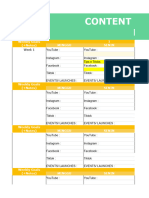 Content Calendar