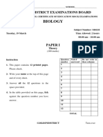 2024 Msce Bio Paper I Mwanza Cluster Mock