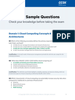 CCSK v5 Sample Questions