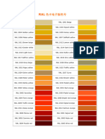 RAL Color Chart 