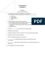 XI PSYCHOLOGY - Worksheet