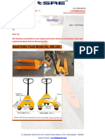 Hand Pallet Truck 2.5.ton (1150x550mm) .