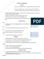 Processor Management