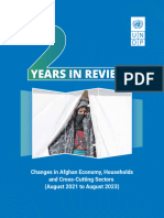 Two Years in Review - Changes in Afghan Economy, Households and Cross Cutting Sectors