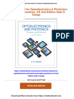 Instant Download Solution Manual For Optoelectronics & Photonics: Principles & Practices, 2/E 2nd Edition Safa O. Kasap PDF All Chapter