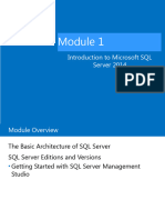 Introduction To Microsoft SQL Server 2014