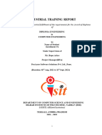 Industrial Training Report: A Report Submitted in Partial Fulfillment of The Requirements For The Award of Diploma of