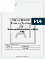 Proposal Document On Design and Development of Game Application Similar To METAL SLUG