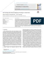 Text Mining and Natural Language Processing in Construction