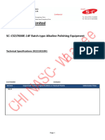 SC-CSZJ7000E-14F Batch-Type Alkaline Polishing Equipment Technical Spec.