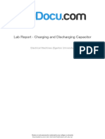 Lab Report Charging and Discharging Capacitor