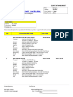 Quotation Sheet: Ethereum Technology Sales Inc