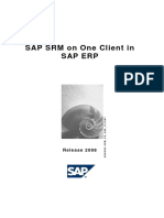 SAP SRM 7.0 SAP SRM On One Client With SAP ERP