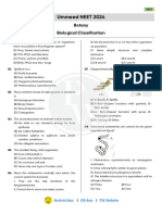 Biological Classification Practice Sheet