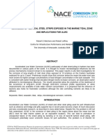 Paper No. 10223 Corrosion of Vertical Steel Strips Exposed in The Marine Tidal Zone and Implications For ALWC