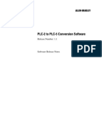 PLC2 To PLC5 Conversion Software: Release Number: 1.1