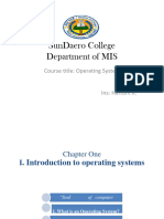 Chapter-1 Operating System MIS 3rd Regular