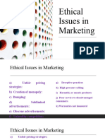 Ethical Issues in Marketing