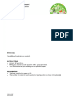 Phiếu Số 1 - Science Stage 8 2022 Paper 1