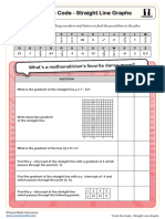 Cazoom Maths Crack The Code - Straight Line Graphs