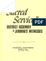 1976 Convention Program (Sacred Service)