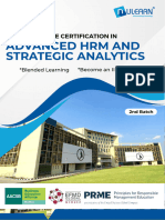 Advanced HRM and Strategic Analytics