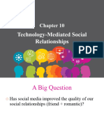 SOCI 2120 Week 8 - Technology-Mediated Social Relationships