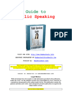 Guide To Public Speaking