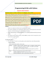 Python Programming (21EC643) Module - 5 QP Solution by Prof. Sujay Gejji