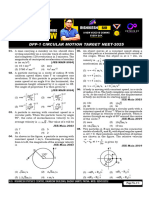 DPP-1 CIRCULAR MOTION NEET TARGET - YOUTUBE - PMD