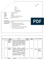 Lesson Plan Micro Teaching On Continue Education