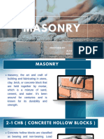 Masonry