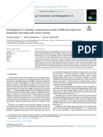 Development of A Dynamic Mathematical Model of PEM Electrolyser For Integration Into Large-Scale Power Systems