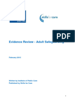 Evidence Review Adult Safeguarding 2013