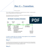 AS9100 Rev C - Transition Plan: Step 1