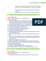 Summary Notes - Deductions From Gross Total Income