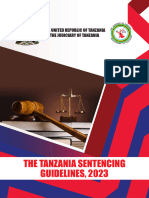 The Tanzania Sentencing Guidelines 2023