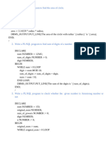 DBMS LAB Practice Questions