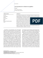 OLGA Based Simulation On The Formation Laws of Hydrates in Pipelines