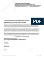 CBSE Agriculture Class 10 MCQs Geography Chapter 4