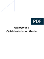 AN1020-16T - Quick Installation Guide