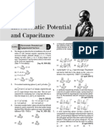 Potential and Capacitance PYQ Jee Main