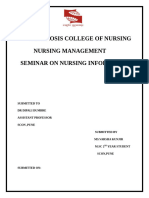 Seminar On Nursing Informatics